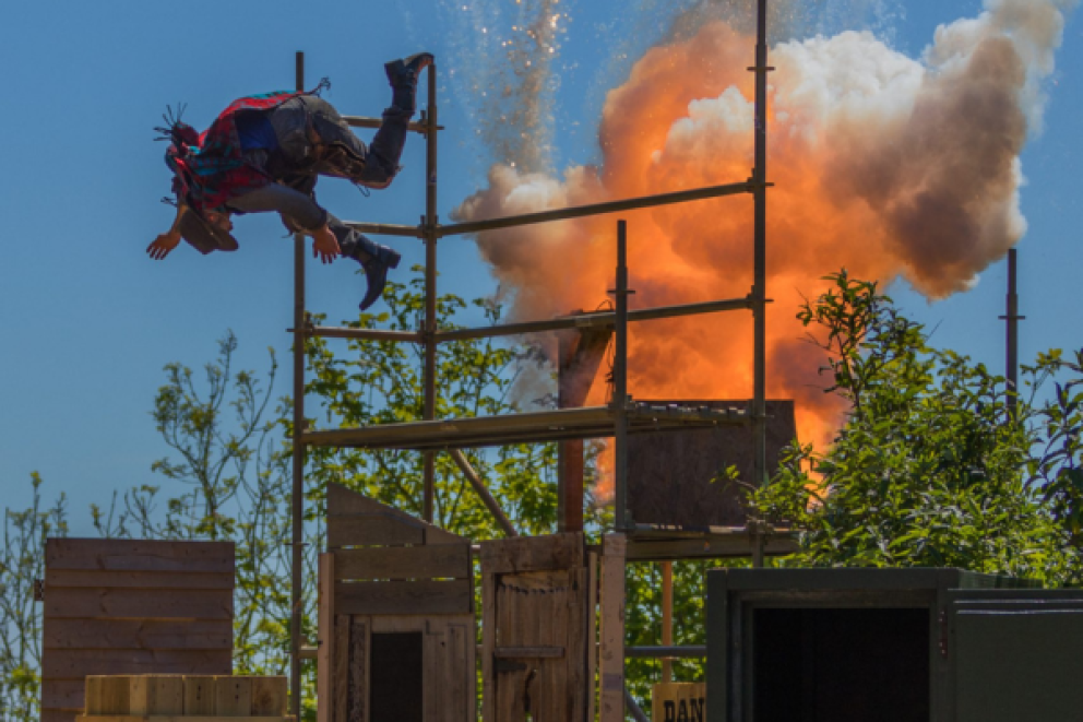 Incredible stunts during Wild West Week